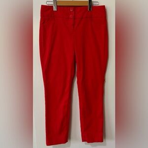 The Limited| Scarlet Red Stretch Trousers Sz 2